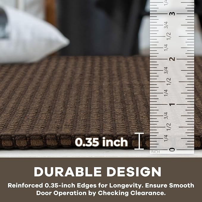 KOZYFLY Rugs for Entryway 3x5 ft Washable Area Rug Non Slip Rubber Backed Entry - Image 4