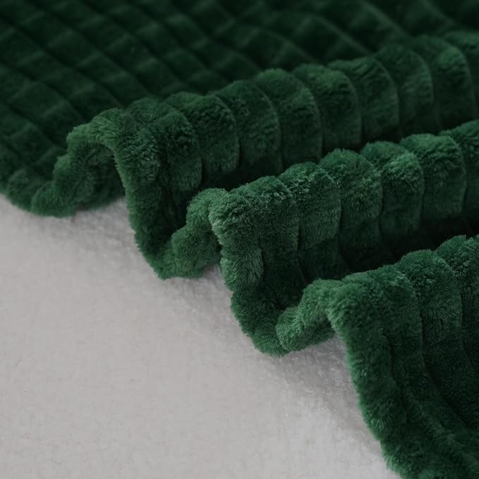 Puncuntex Green Throw Blanket 50"×60" Decorations Fleece Super Soft Plush Fuzzy - Image 5