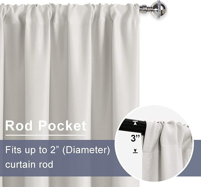 JIUZHEN Blackout Curtains for Bedroom - Image 6