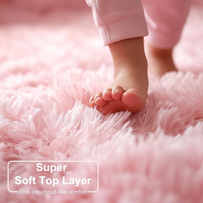 Amdrebio Pink 2x3 Mini Area Rugs - Image 2