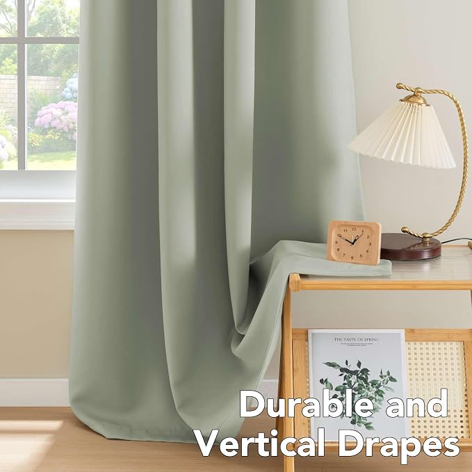 H.VERSAILTEX Blackout Curtains for Bedroom Thermal Insulated Room Darkening - Image 8