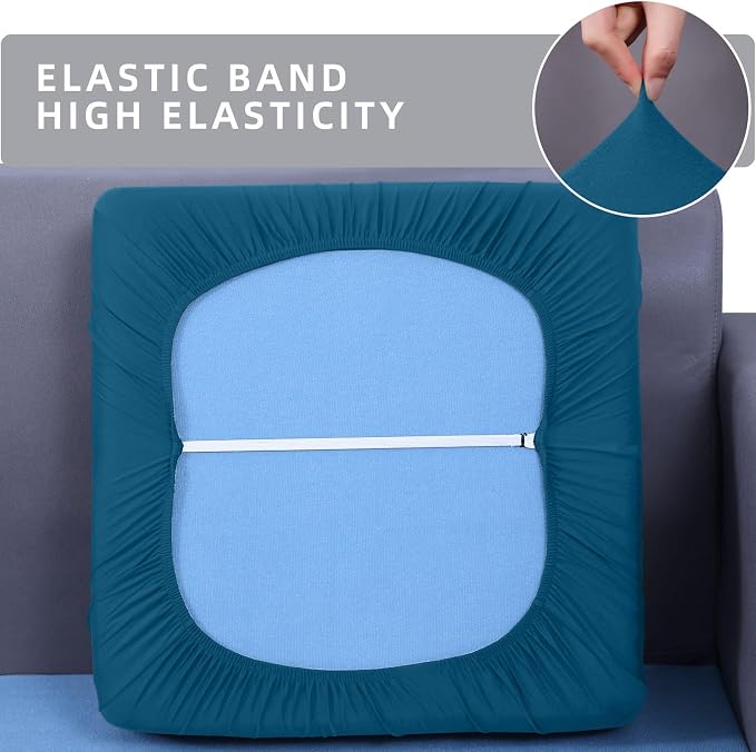 hyha Waterproof Couch Cushion Covers, Sectional Sofa Slipcovers Washable - Image 4