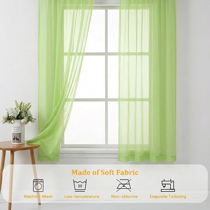 Gwine Sheer Curtains 96 Inches Long - Image 7