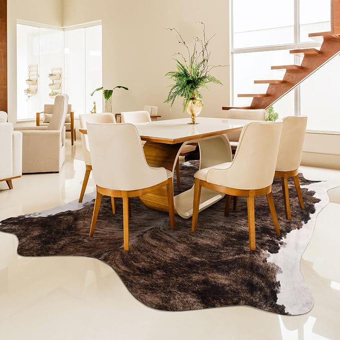 Easycozy Faux Cowhide Large Cow Print Rug - Image 5