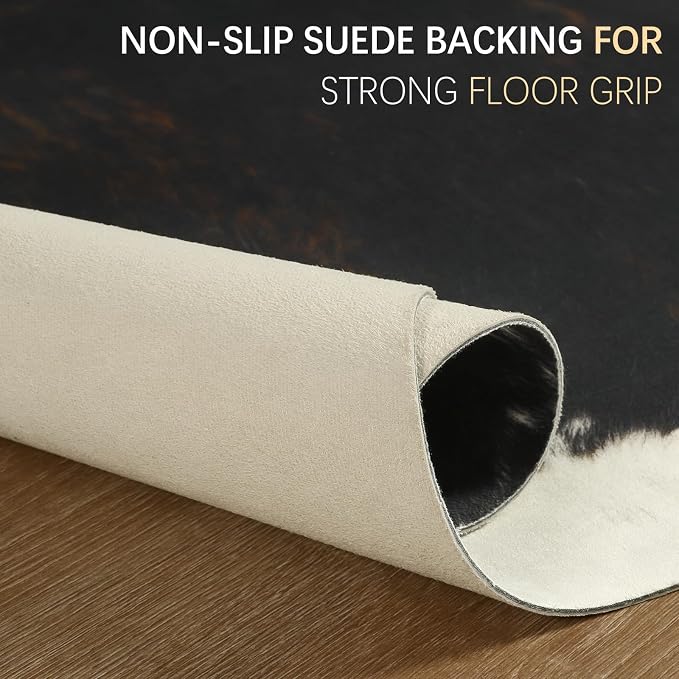 BENRON Premium Cowhide Rug, Faux Cow Hide Rugs - Image 6