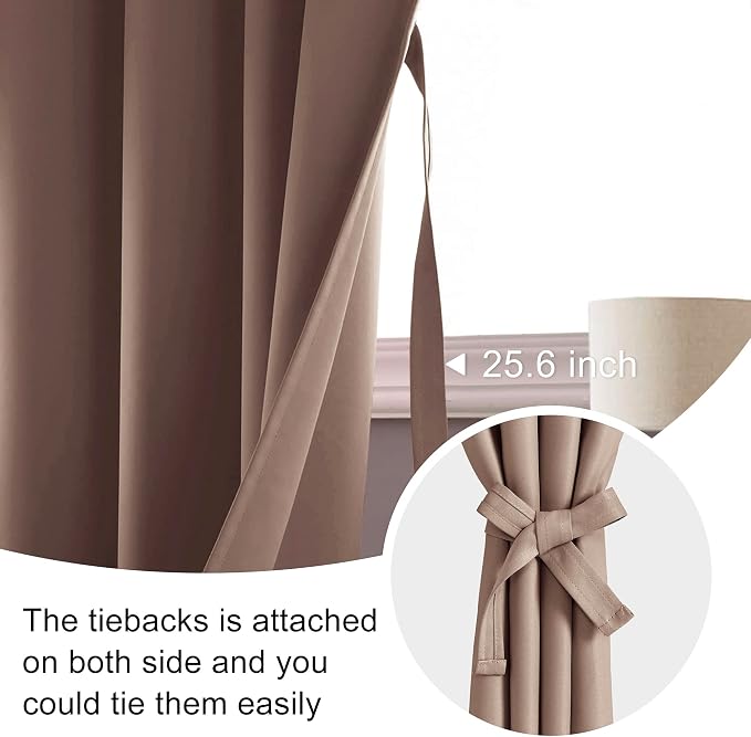 JIUZHEN Blackout Curtains for Bedroom - Image 4
