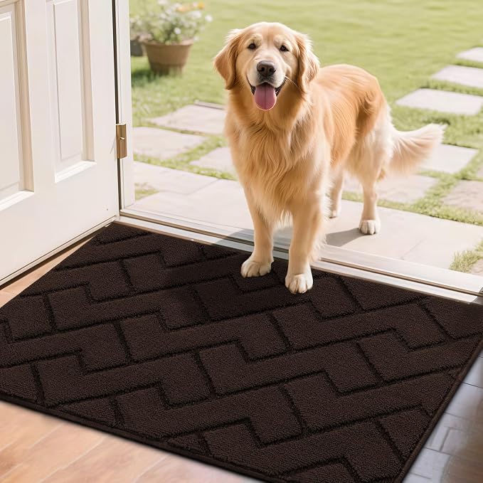 hicorfe Front Door Mat Outside Entrance, Stain and Fade Resistant, Non Slip by Hicorfe