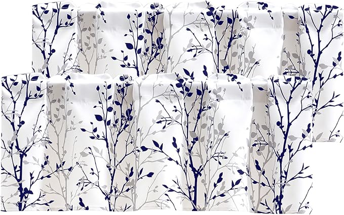 Luvyohmee Tree Branch Printed Curtain Valance, 18 inches Long Window Treatment by Luvyohmee