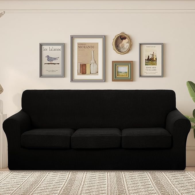 U-NICE HOME 4 Pieces Stretch Couch Cover Sofa Cover Washable Sofa Slipcover - Image 2