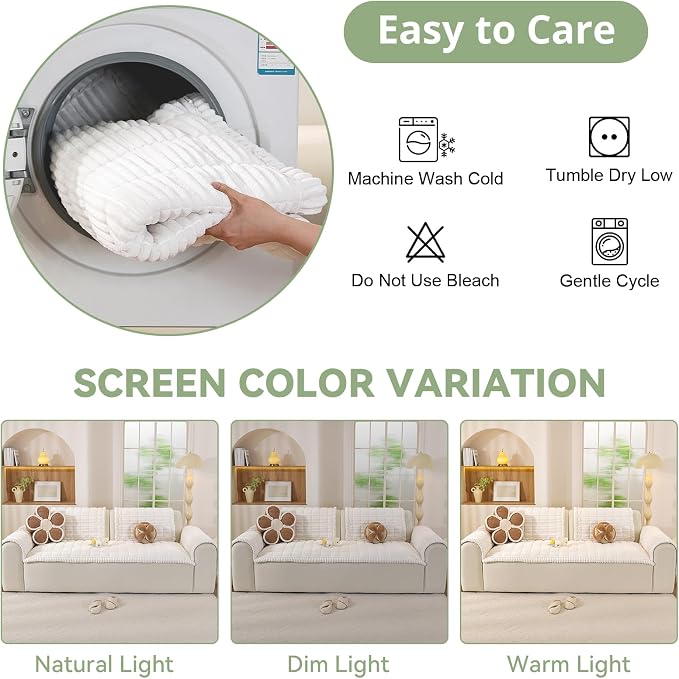 OstepDecor Washable Couch Cover - Image 8