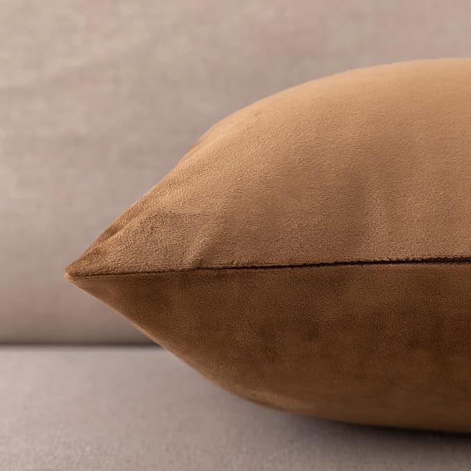 NiNi ALL Decorative Throw Pillow Covers Pack of 2, Velvet Cushion Case - Image 6