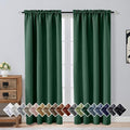 OVZME Christmas Green Blackout Curtains by OVZME