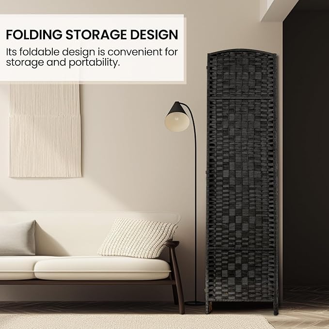 Rose Home Fashion Room Divider, 6 ft Tall Room Dividers and Folding Privacy - Image 5