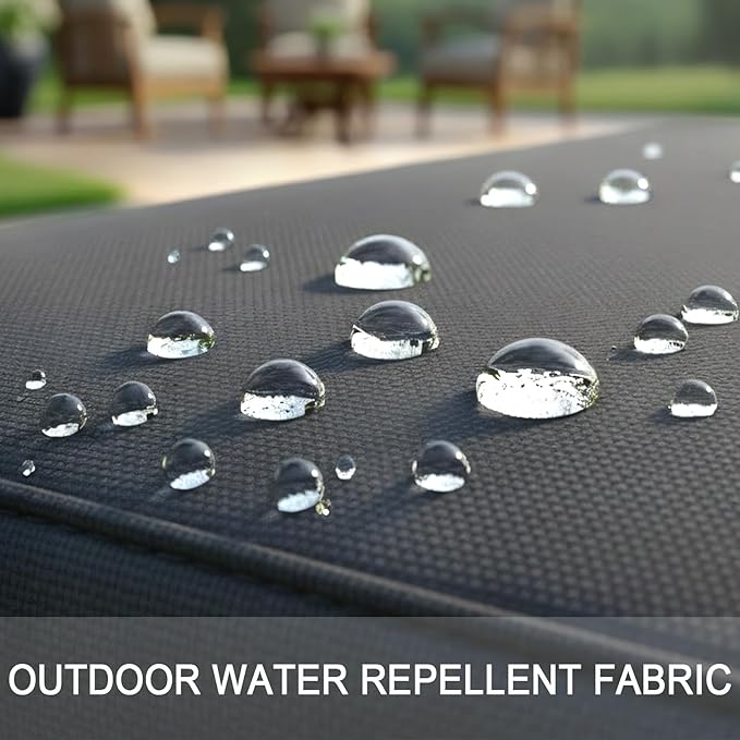NettyPro Patio Cushion Covers Replacement Set 4 Water Repellent UV Resistant - Image 2
