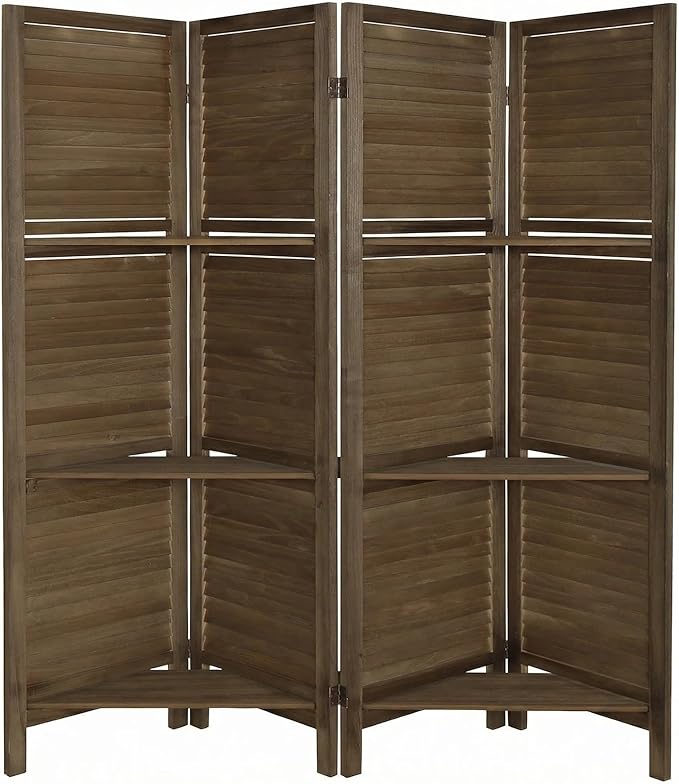 Bluecat 4 Panel Folding Room Divider by Unknown