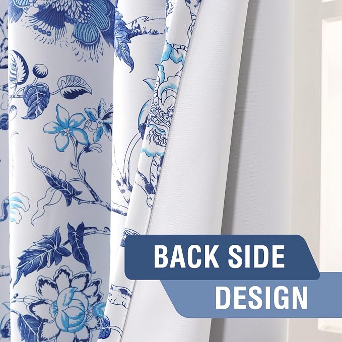 H.VERSAILTEX Blackout Curtains 108 Inch Length 2 Panels Set Floral Print - Image 6