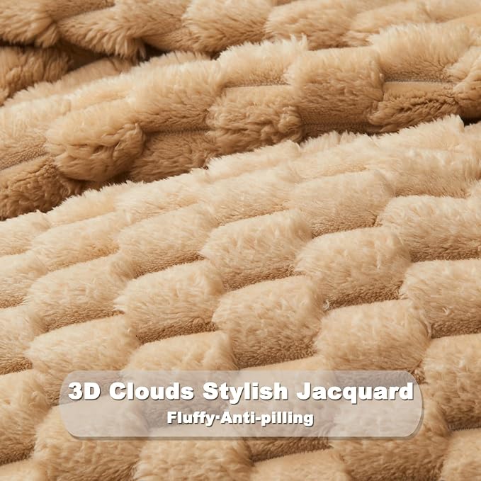 NEWCOSPLAY Super Soft Throw Blanket Brown Premium Silky Flannel Fleece 3D - Image 7