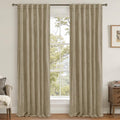 LAMIT Velvet Curtains 90 Inch for Living Room, Dark Taupe Thick Thermal by LAMIT