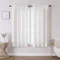 Chyhomenyc Bennet Linen Curtains 63 Inch Length 2 Panels, Faux Linen Textured by Chyhomenyc