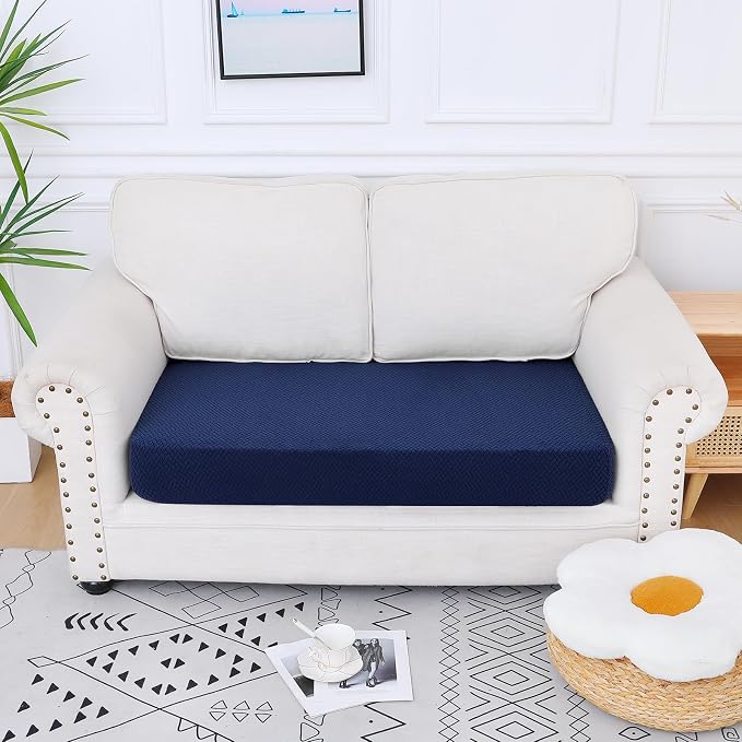 Smiry Waterproof Couch Cushion Covers, Stretch Jacquard Thick Sofa Cushion - Image 5