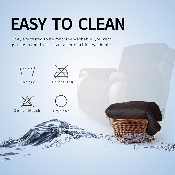 Easy-Going Oversized Recliner Chair Cover Reversible Sofa Cover Water Resistant - Image 7