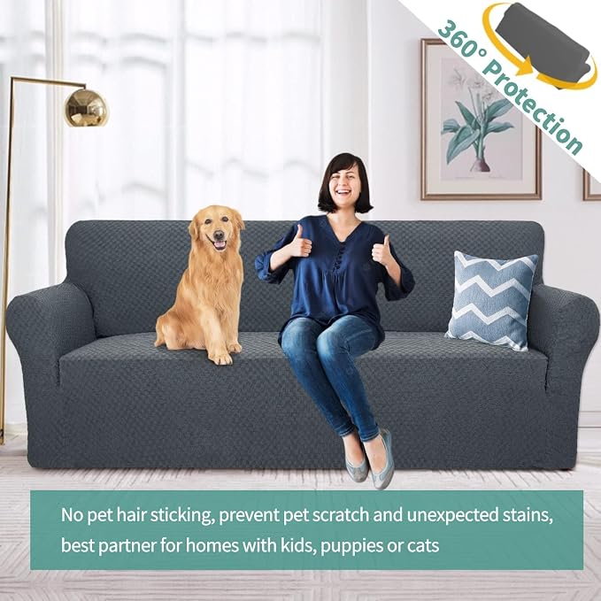 YEMYHOM Couch Cover Latest Jacquard Design High Stretch Sofa Covers - Image 2