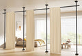 SUNALLY Room Divider Curtain Rod, No Drilling Wall Divider by SUNALLY