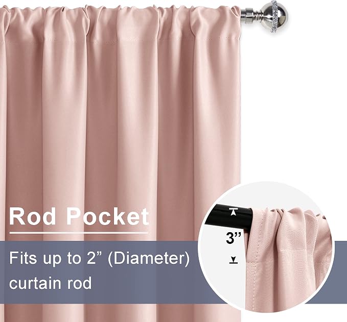 JIUZHEN Blackout Curtains for Bedroom - Image 6