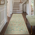 Rugxara 2x5 Floral Runner Rug, Washable Runners by Rugxara