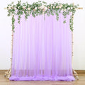 Lavender Tulle Backdrop Curtains by Suppromo
