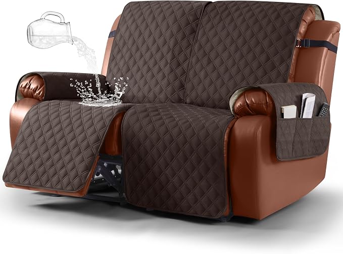 Ruaozz Waterproof Recliner Sofa Covers, 1-Piece Couch Covers by RuaozzFurnitureCovers
