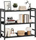 NUMENN Wide Bookshelf, 3 Tier Bookshelves, Home Office Bookcase Shelf Storage by NUMENN
