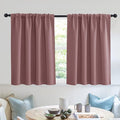 RYB HOME Blackout Privacy Bathroom Window Curtains, Short Thermal Insulated by RYBHOME