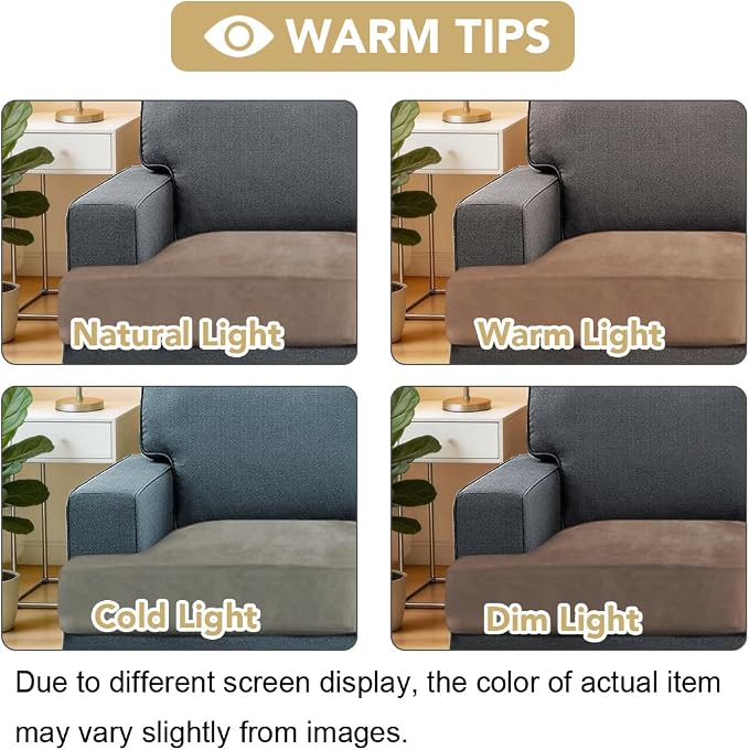 H.VERSAILTEX Stretch Velvet T Cushion Chair Covers - Image 4