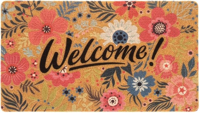 FGSS Flower-Welcome-Doormat Outdoor-Entrance by FGSS