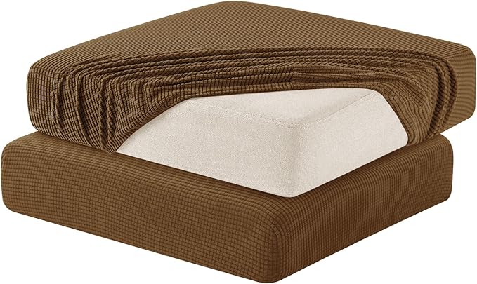 Hokway Stretch Couch Cushion Slipcovers Reversible Cushion Replacement by Hokway