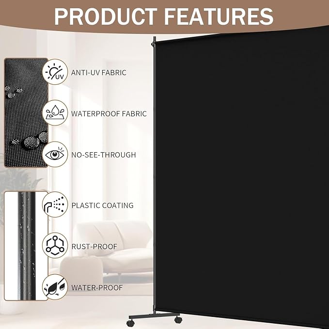 Single Panel Room Divider/Privacy Screen - Image 4