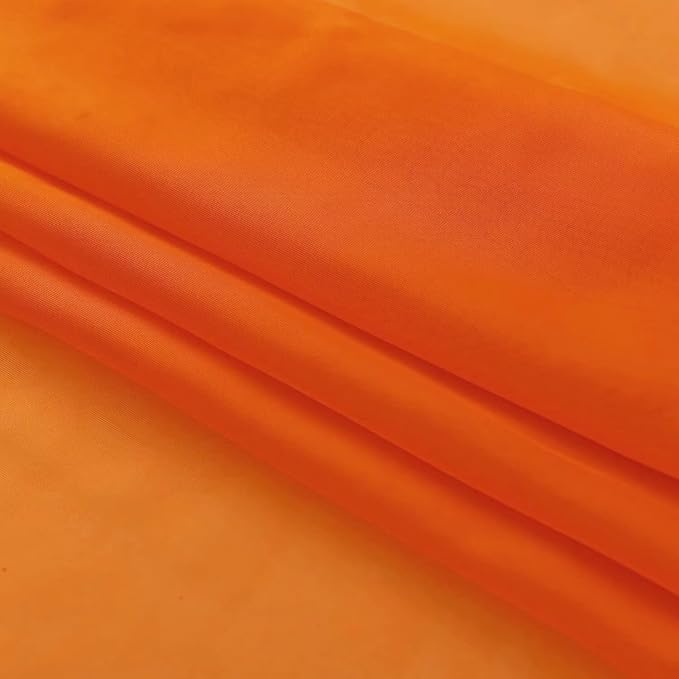 SpaceDresser Orange Sheer Curtains 4 Panels Rod Pocket Semi-Sheer Curtain 72 - Image 6