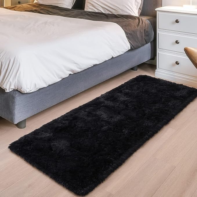 Merelax Black 2x8 Non-Slip Long Runner Rug - Image 9