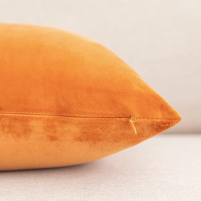 NiNi ALL Decorative Throw Pillow Covers Pack of 2, Halloween Velvet Cushion Case - Image 7
