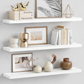 Forbena White Floating Shelves for Wall 36 Inches Long, Modern Wall Shelf for by Forbena
