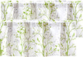 Luvyohmee Kitchen Valances for Windows, Sage Green Valance Curtains, Tree by Luvyohmee