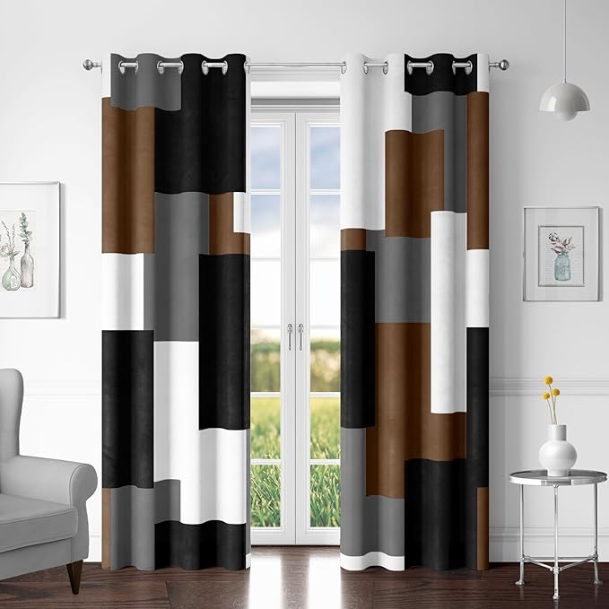 Tyrot Brown 100% Blackout Curtains by TyrotHomeDecor