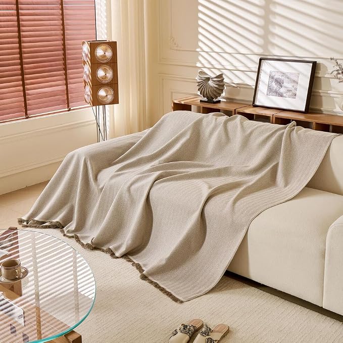 ROOMLIFE Boho Khaki Couch Covers - Image 8