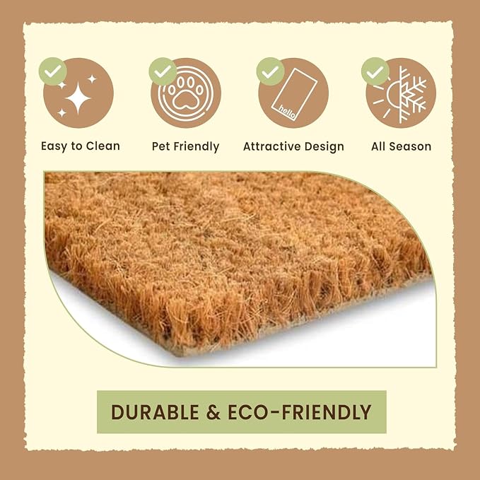 LuxUrux Extra Large Christmas Door Mat 3x5 Feet – Merry Christmas Coir Doormat - Image 5