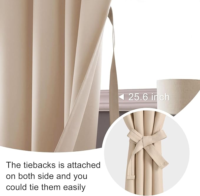 JIUZHEN Blackout Curtains for Bedroom - Image 6
