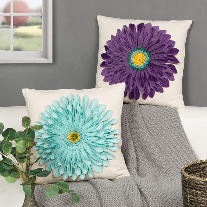 OiseauVoler 3D Sunflowers Throw Pillow Cases Decorative Handmade Cushion Covers - Image 7