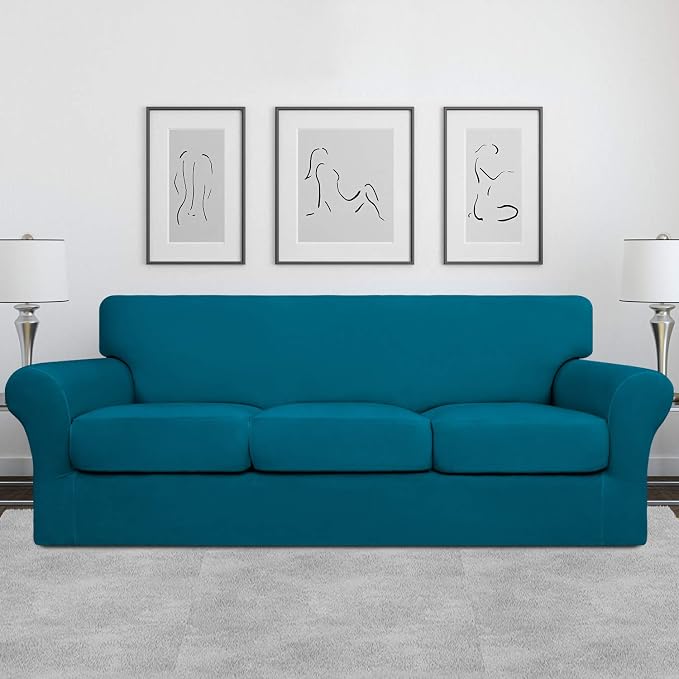 Easy-Going 4 Pieces Stretch Soft Couch Cover - Image 2