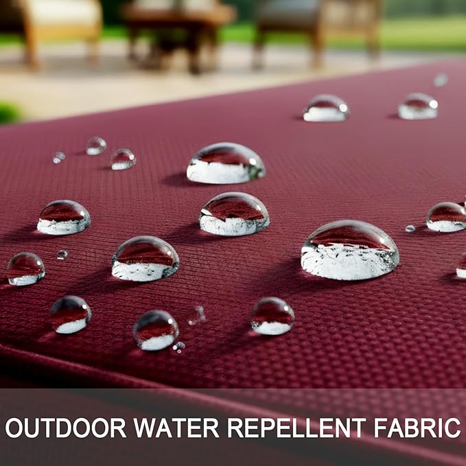NettyPro Outdoor Cushion Covers Replacement Set 4 Water Repellent UV Resistant - Image 2
