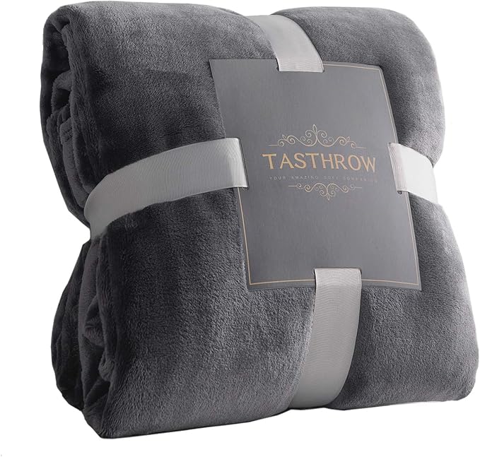 TASTHROW Large Flannel Fleece Throw Blanket, 90×90 Inch by TASTHROW